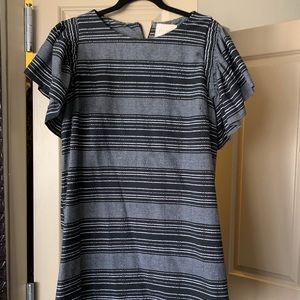 Cotton and polyester knee length dress